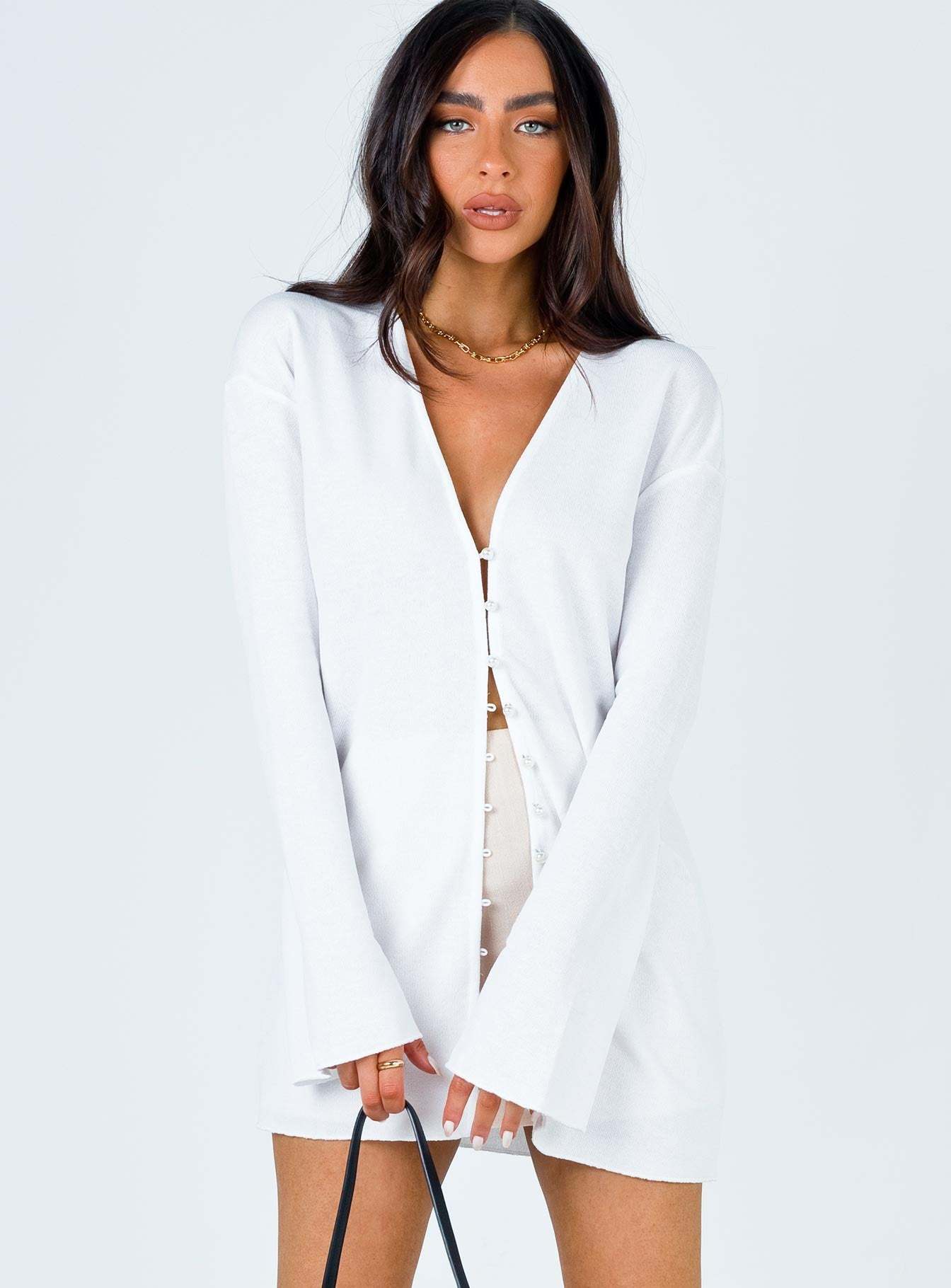 Macy Cardigan White-Artabri