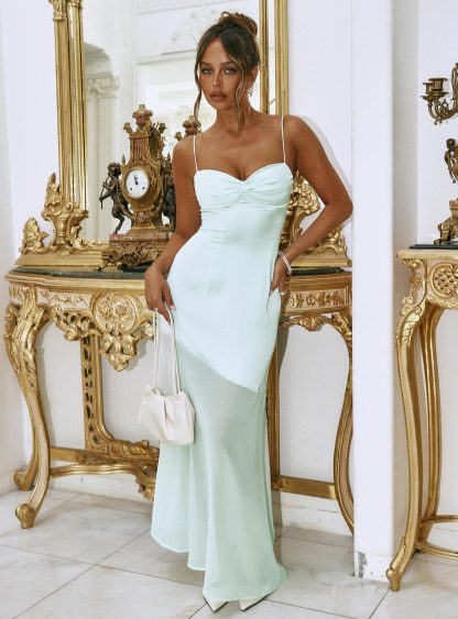 Aurellia Splice Maxi Dress Ice Blue