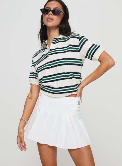 Cartwright Mini Skirt White-Artabri