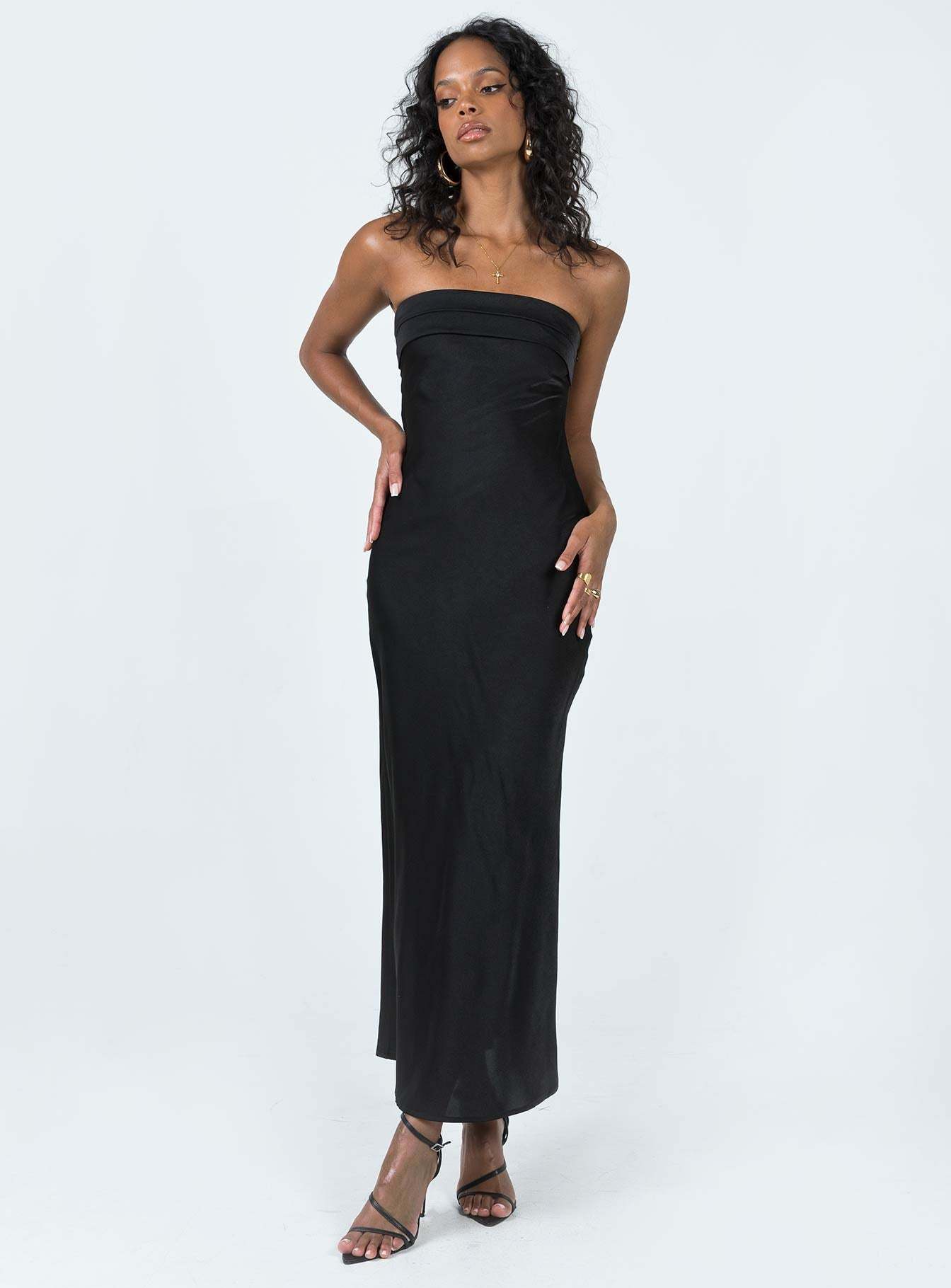 Shaun Midi Dress Black Lower Impact