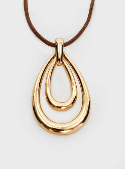 Neroli Necklace Gold/ Brown