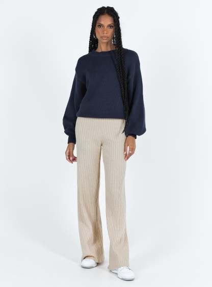 Harmony Knit Sweater Navy
