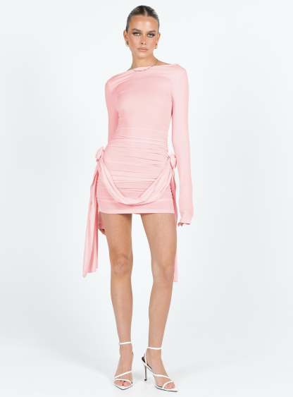 Glory Mini Dress Blush
