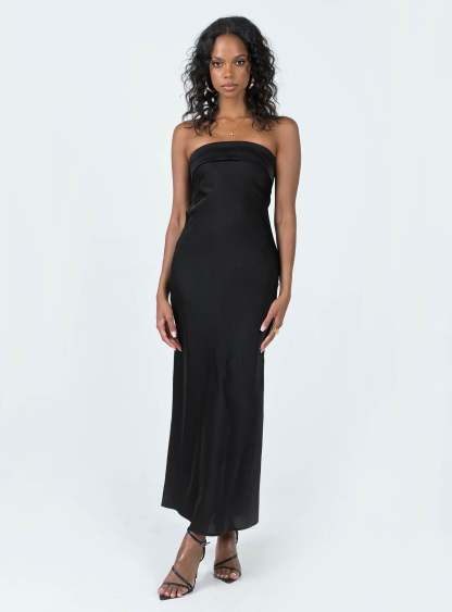 Shaun Midi Dress Black Lower Impact