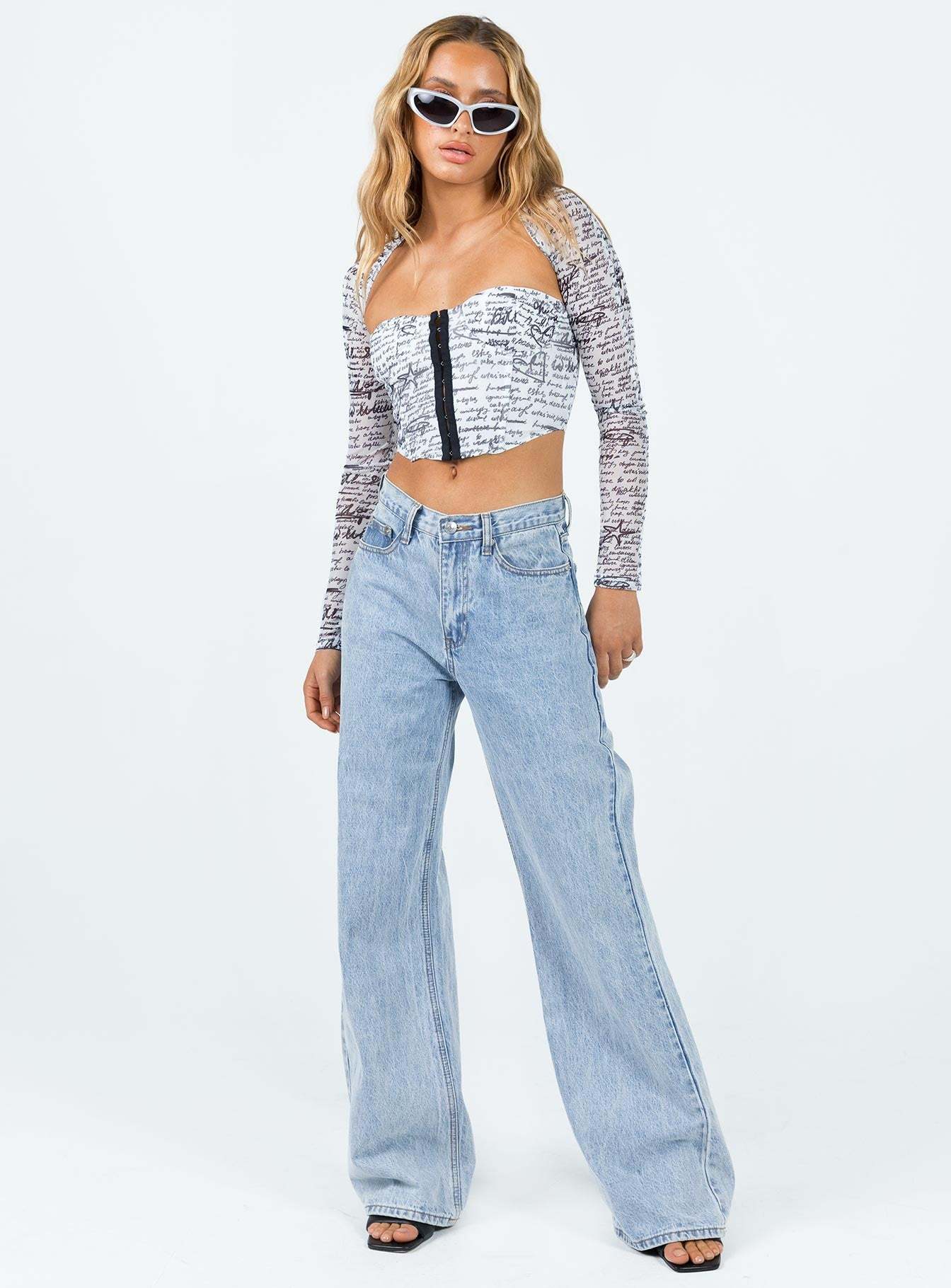 Scripted Corset Top Multi