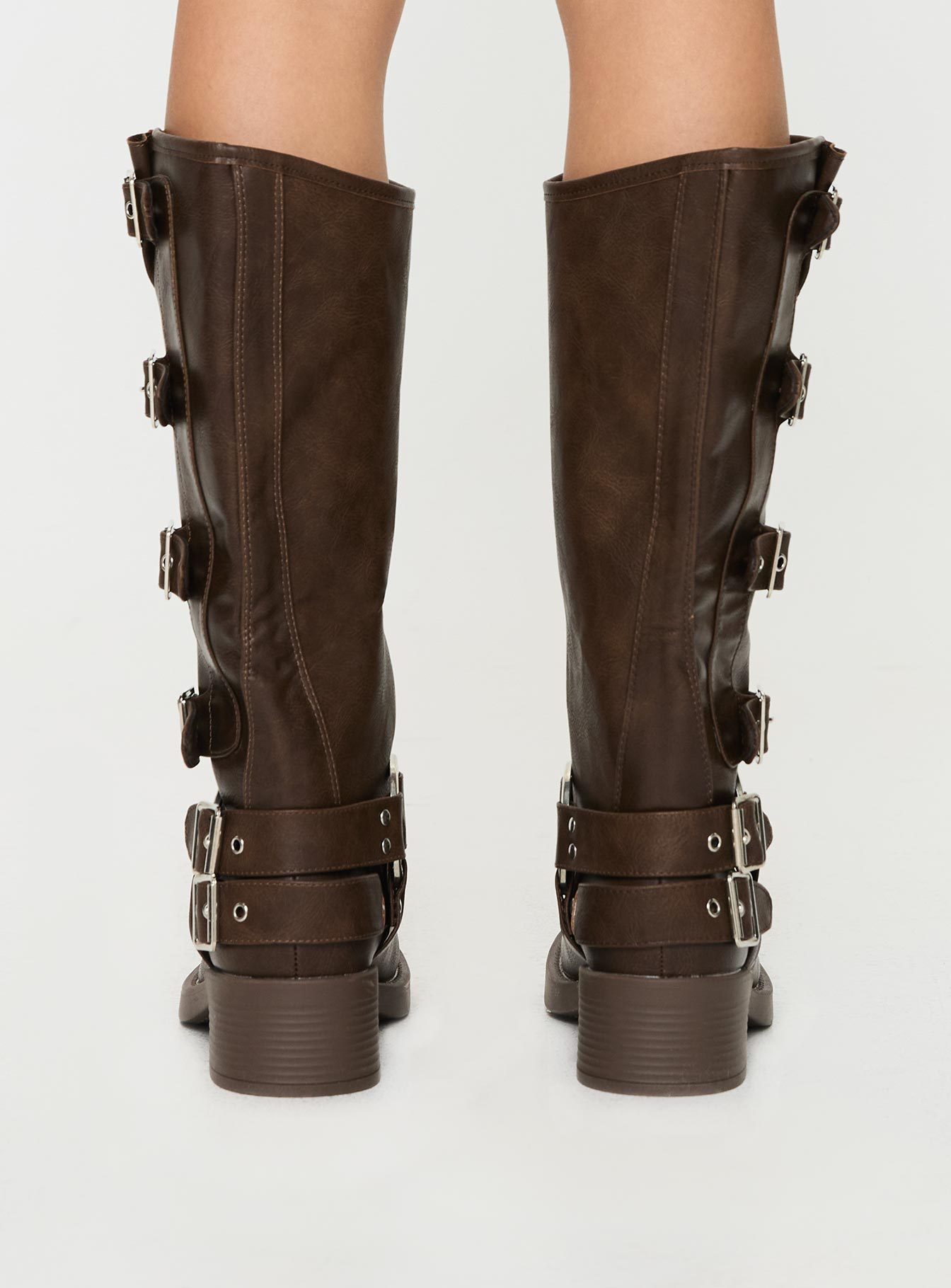 Buckle Down Boots Brown