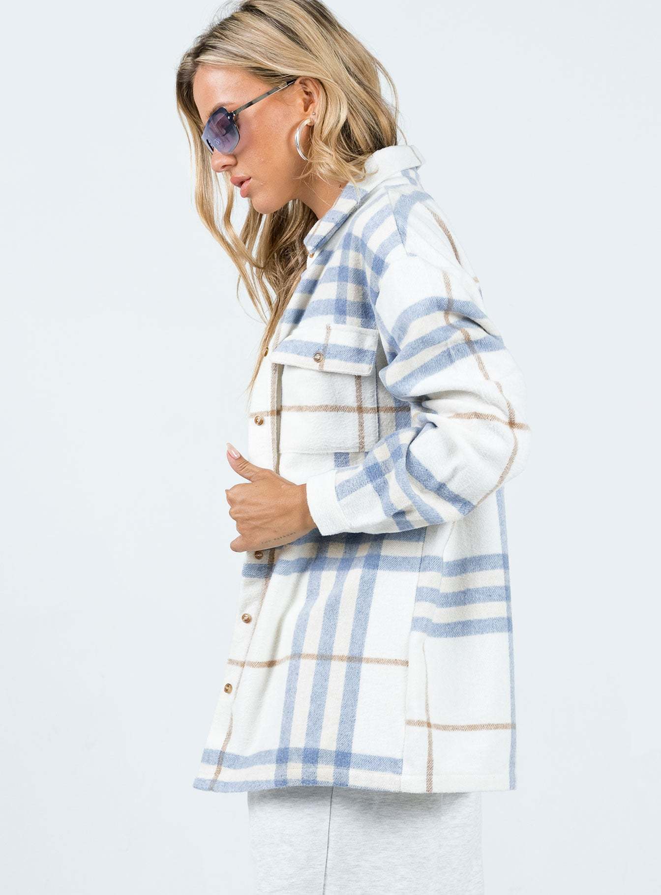 Mila Shirt Blue Check-Artabri