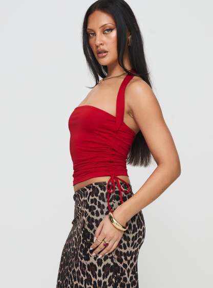 Late Night Talking Top Red