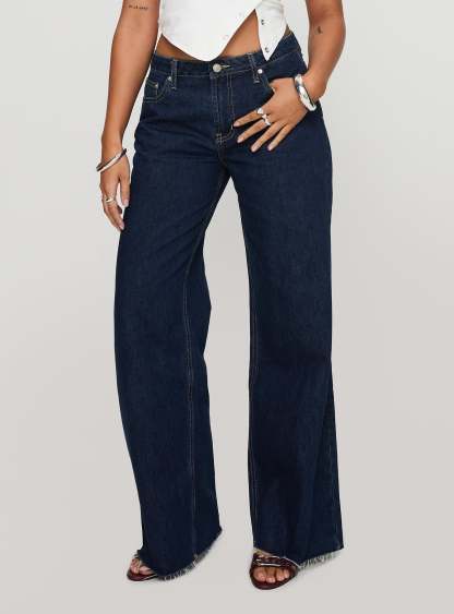 Darla low rise straight jean dark wash petite