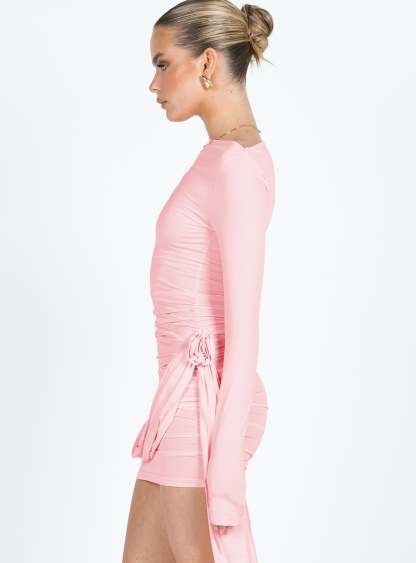 Glory Mini Dress Blush