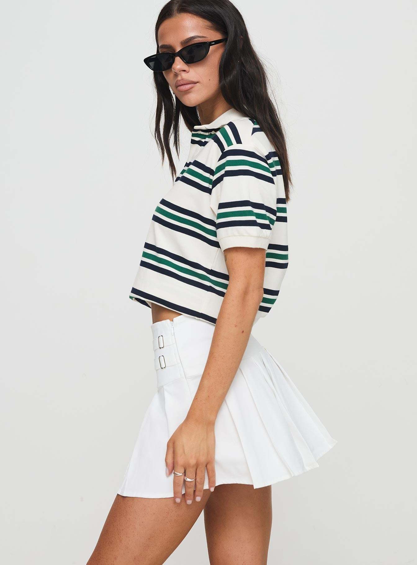 Cartwright Mini Skirt White-Artabri
