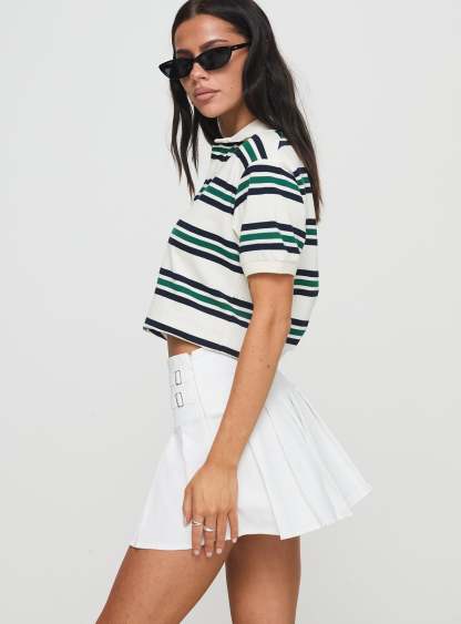 Cartwright Mini Skirt White-Artabri
