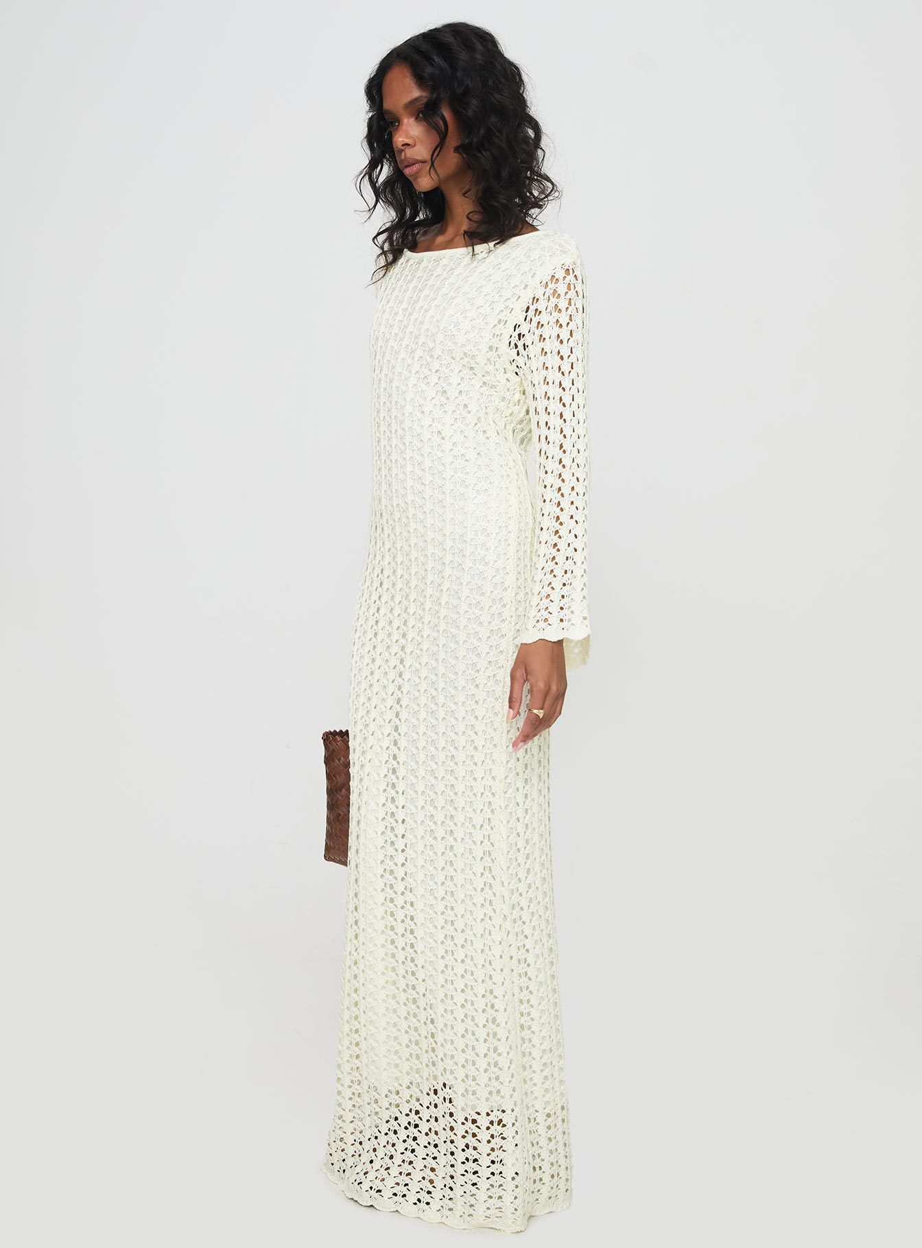 Westy Knit Maxi Dress Cream-Artabri