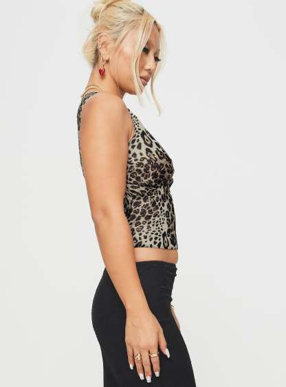 Honeymoon Stage Top Leopard