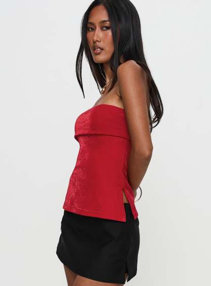 Strutter Strapless Top Glitter