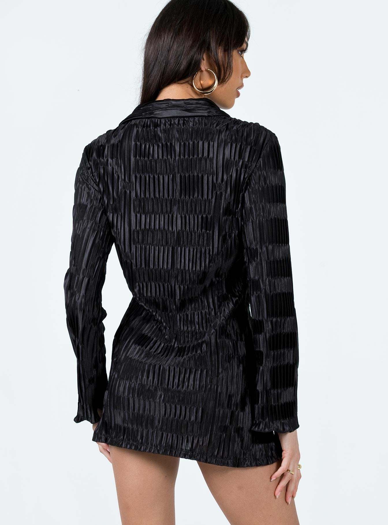 Lila Shirt Dress Black-Artabri