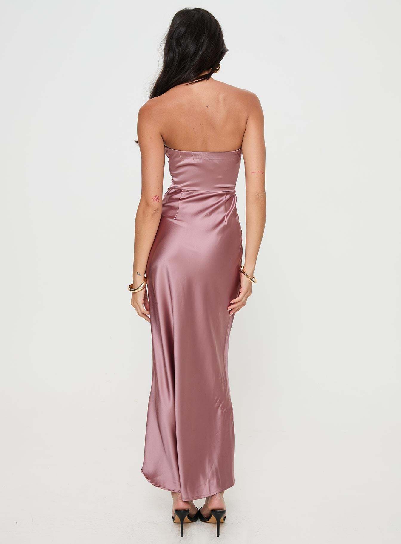 Yannick Strapless Maxi Dress Mocha