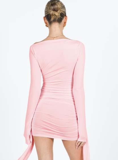 Glory Mini Dress Blush