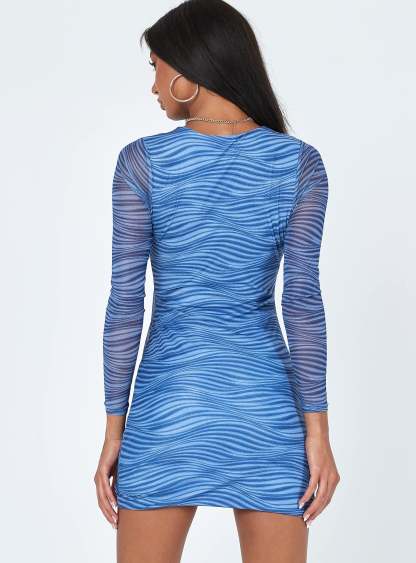 Knox Mini Dress Blue