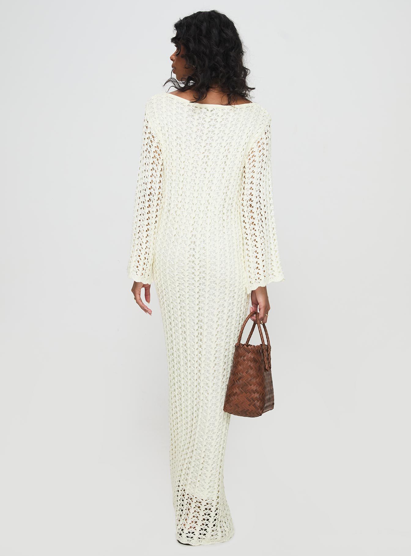 Westy Knit Maxi Dress Cream-Artabri
