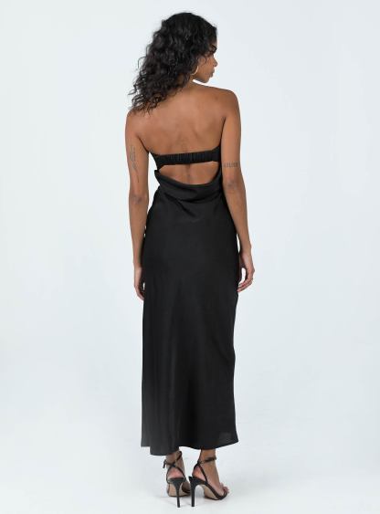 Shaun Midi Dress Black Lower Impact