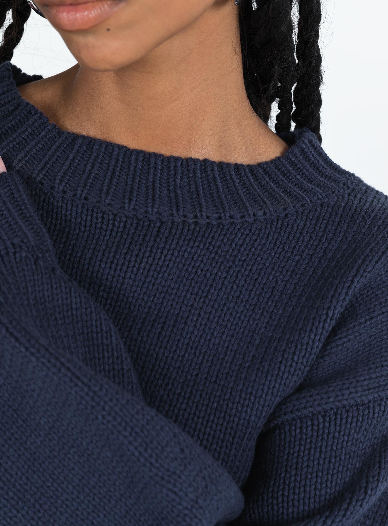 Harmony Knit Sweater Navy
