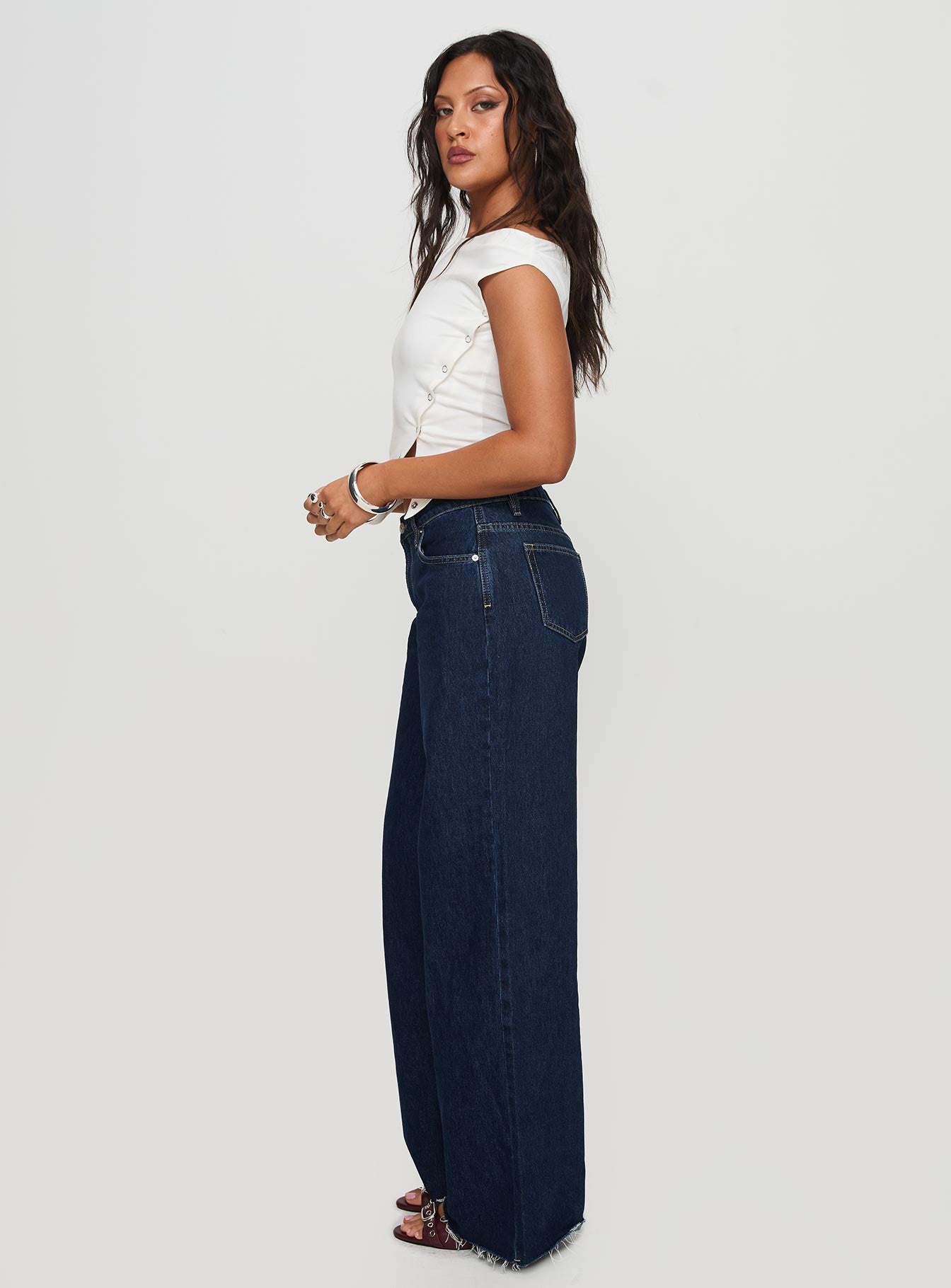 Darla low rise straight jean dark wash petite