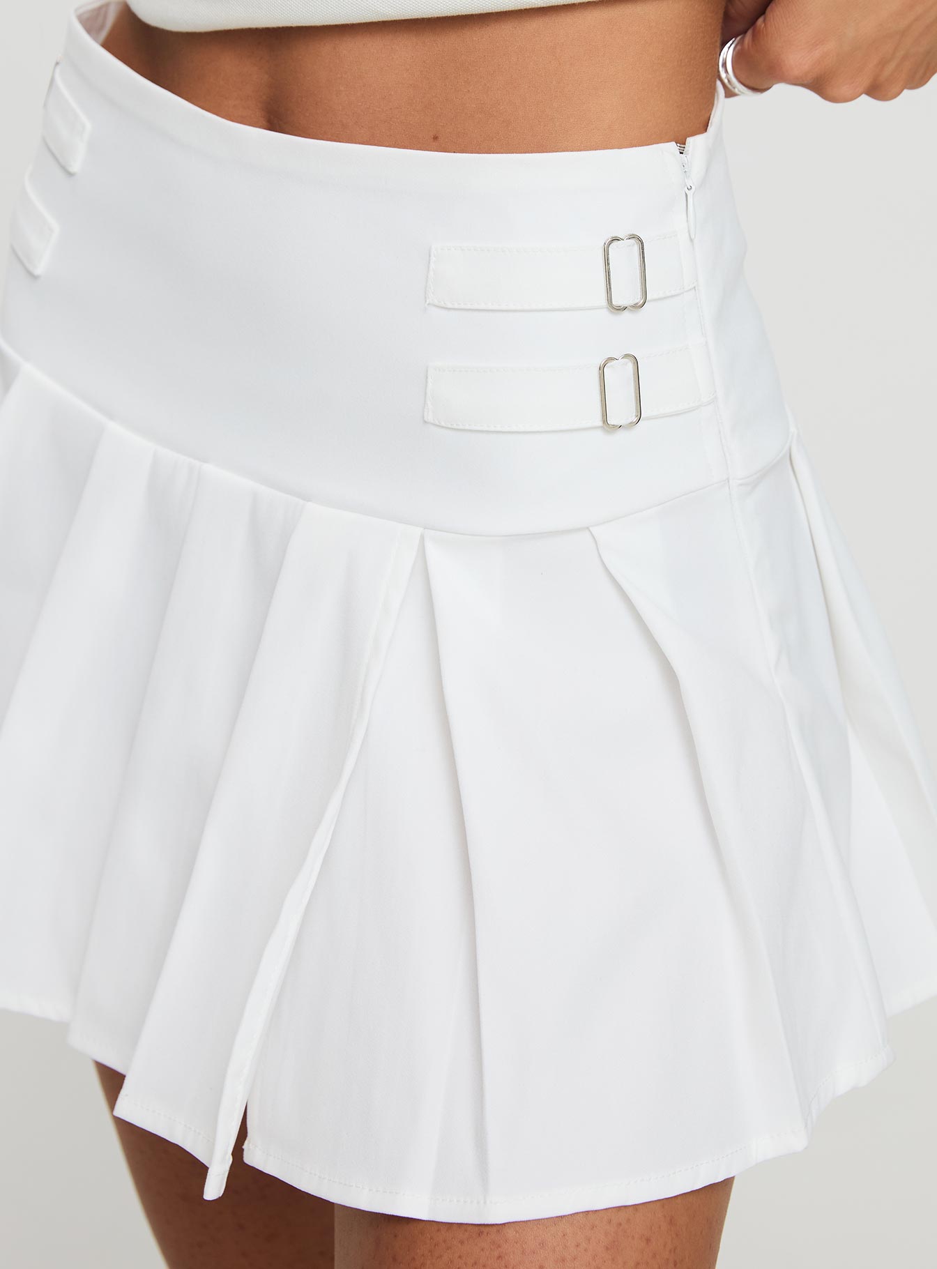 Cartwright Mini Skirt White-Artabri