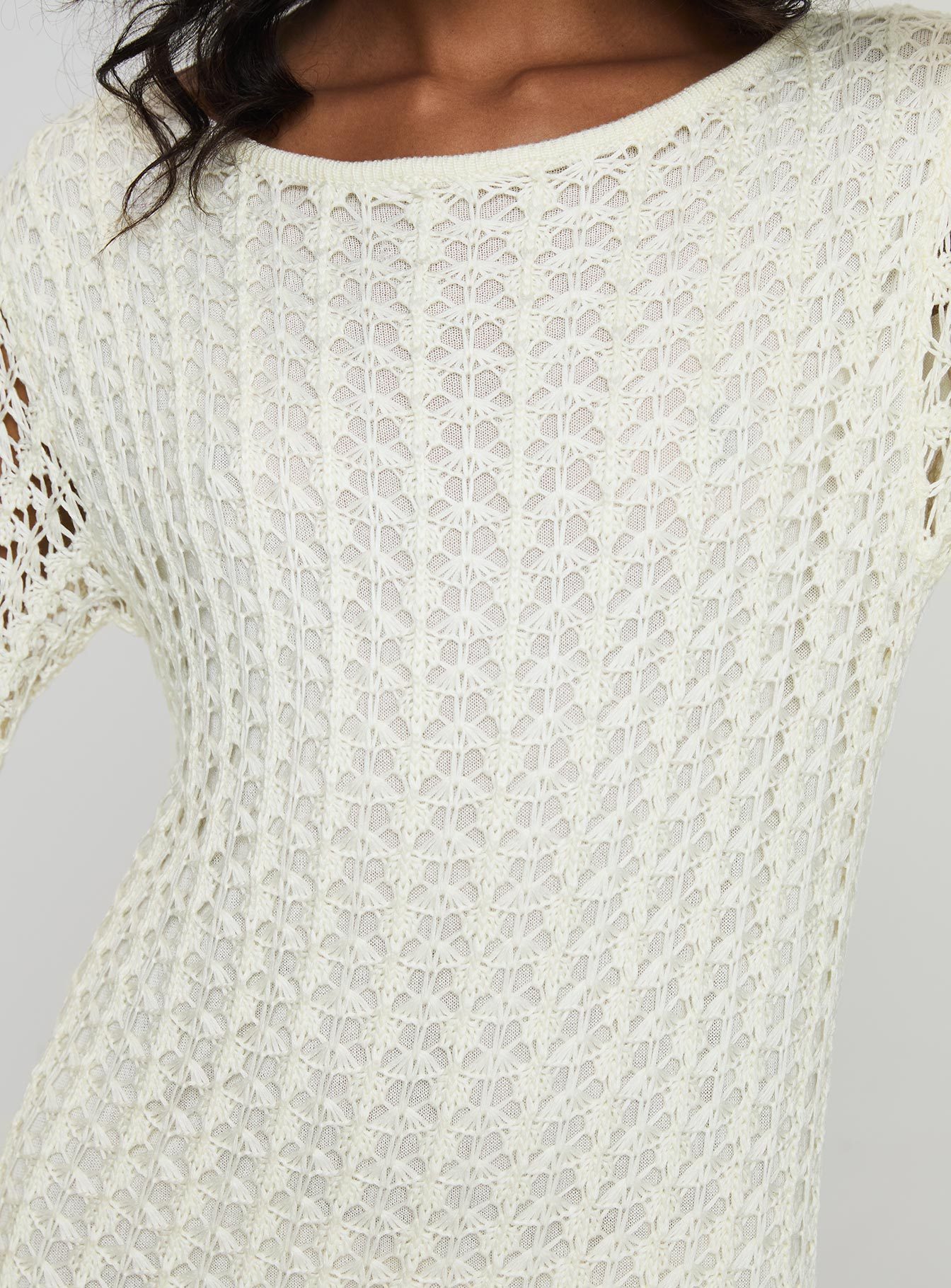 Westy Knit Maxi Dress Cream-Artabri