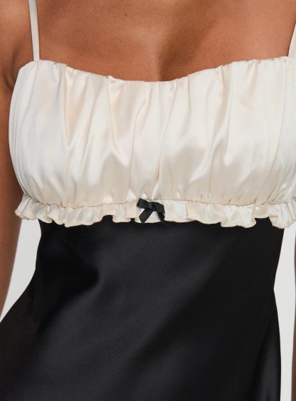 Cacciatore Mini Dress Black / Cream