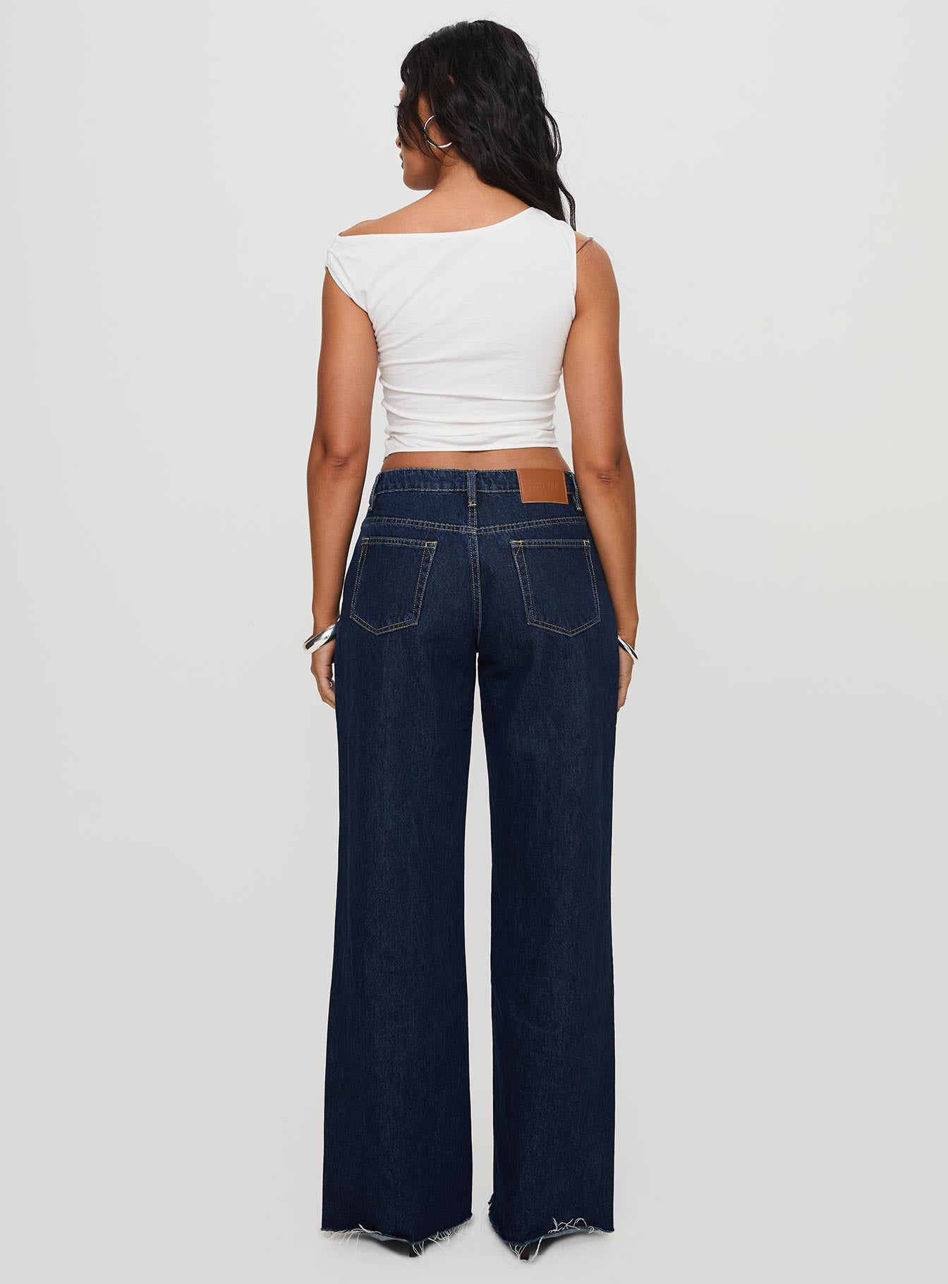 Darla low rise straight jean dark wash petite