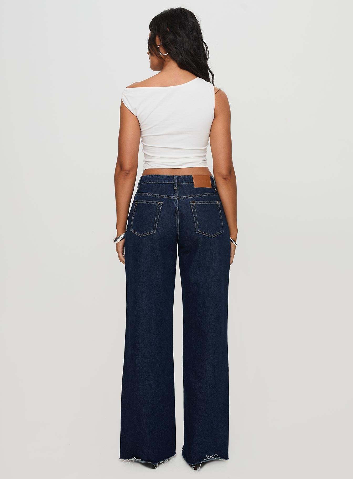 Darla low rise straight jean dark wash petite