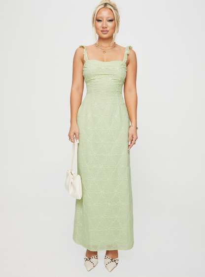 Burner Maxi Dress Green