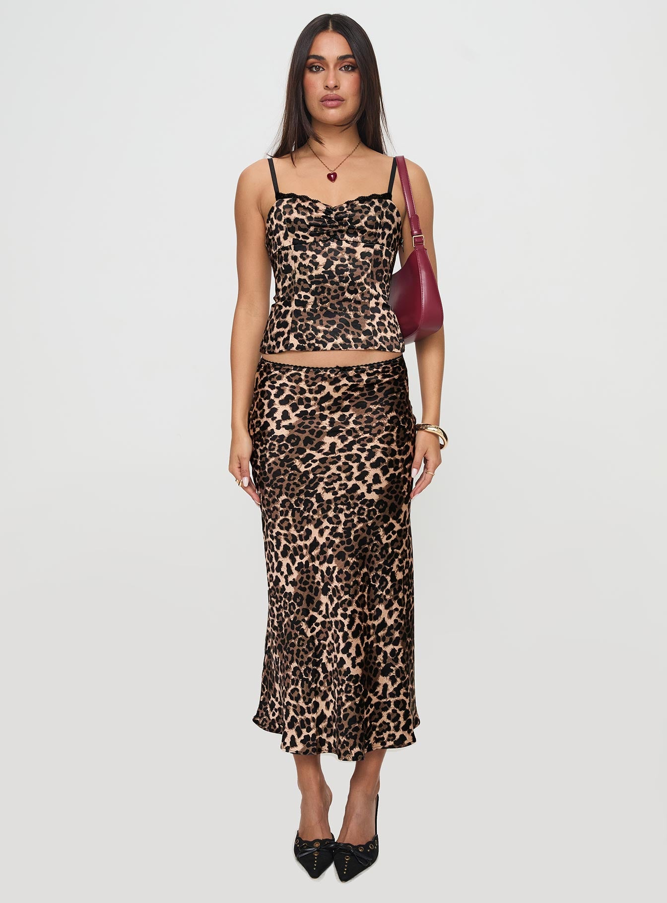 Enigmatic Maxi Skirt Leopard
