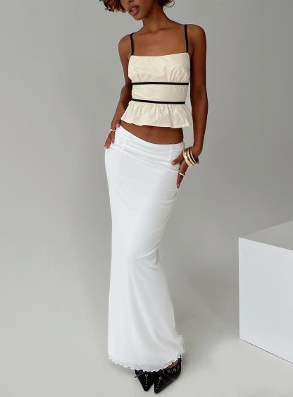 Daxon Top Cream / Black