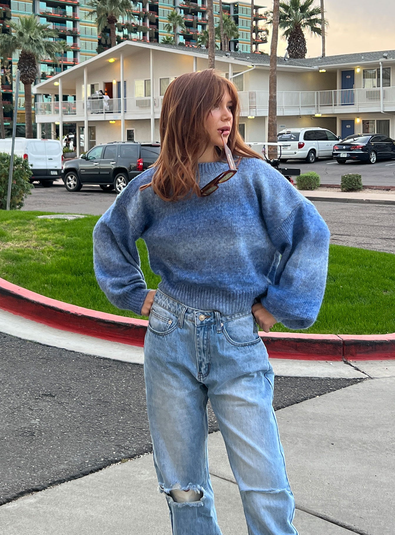 Adina Sweater Blue-Artabri