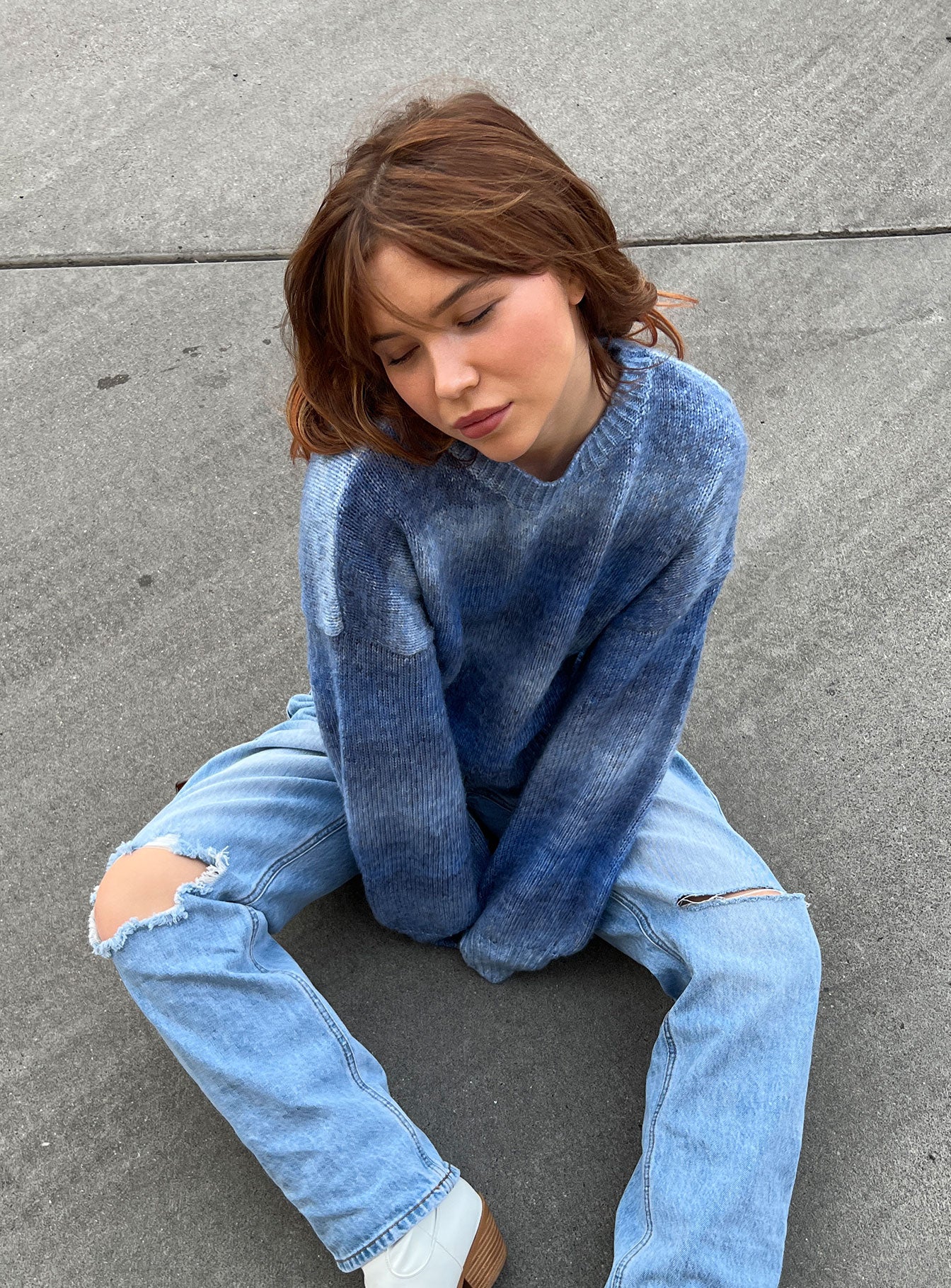 Adina Sweater Blue-Artabri