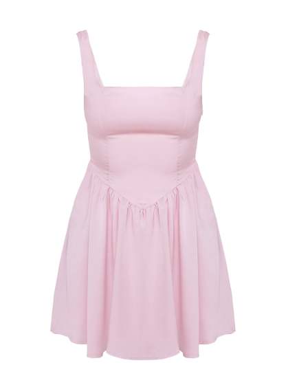 Straplie Mini Dress Pink