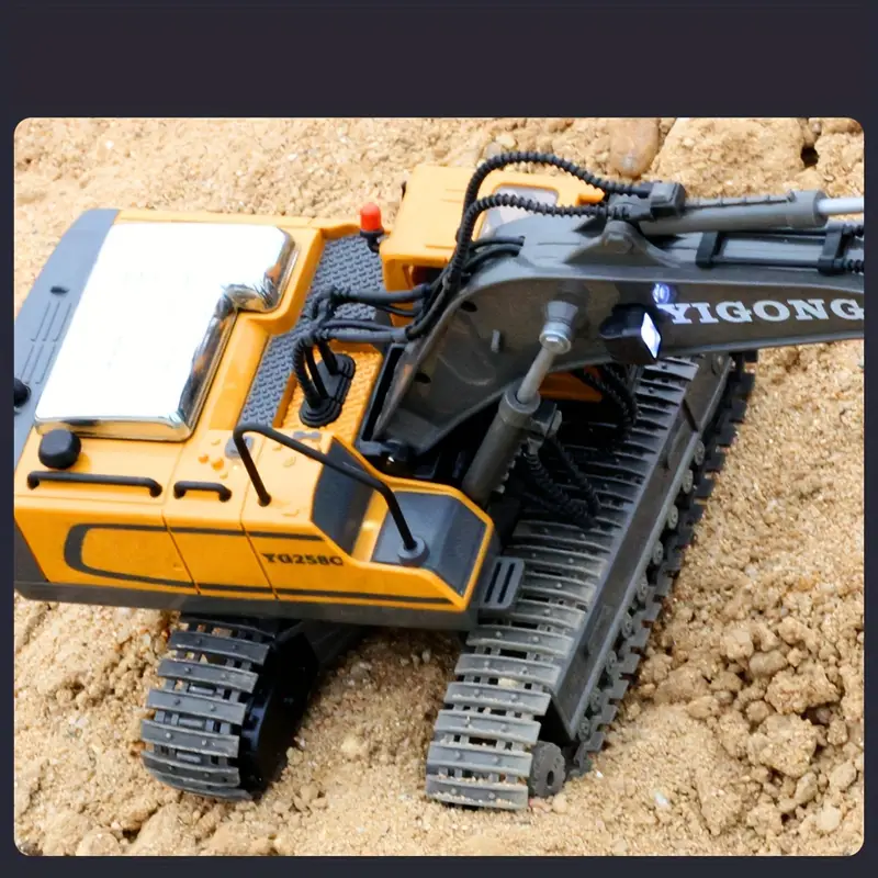 2.4G Excavadora de aleación con    : Coche de juguete de vehículo de construcción, Coche de juguete   de simulación,   de       de   de Halloween detalles 4