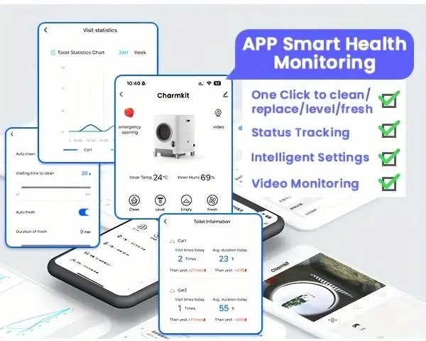   de         autolimpiante, puerta automática     de      ,   de       automática de   capacidad con   de APP,   de   antiatrapamiento y eliminación de olores 5G/2.4G detalles 10