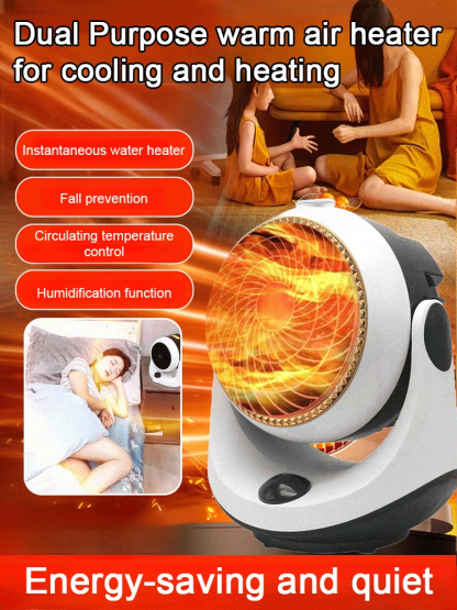 [Warm, aber nicht trocknend] Silent household spray hot and cold dual-purpose air heater