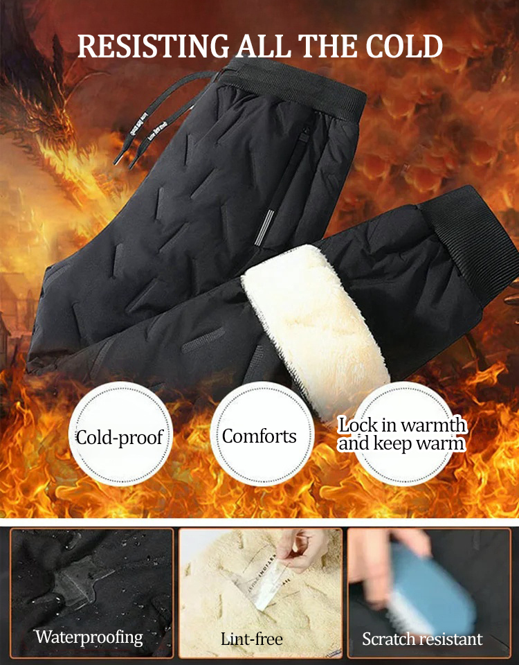 Warm lambswool sweatpants