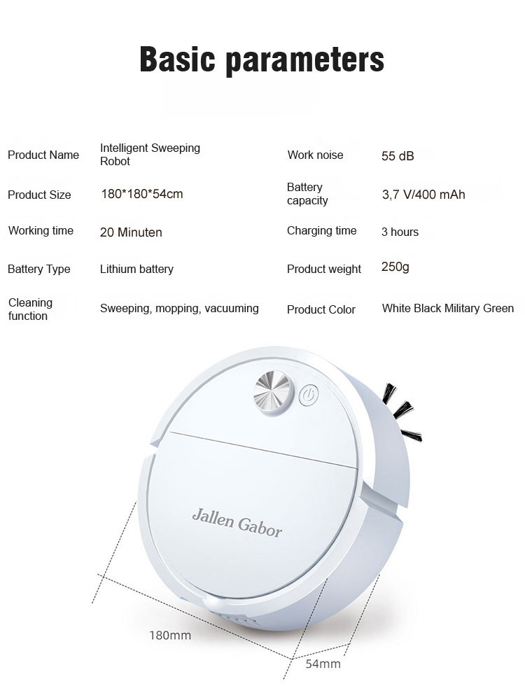 【New Style】 Powerful, Disinfecting, and Low-Noise 🧹 Robot Vacuum Cleaner 🔇