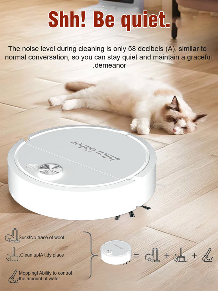 【New Style】 Powerful, Disinfecting, and Low-Noise 🧹 Robot Vacuum Cleaner 🔇