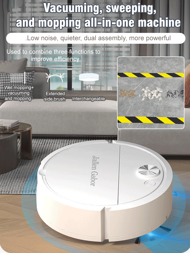 【New Style】 Powerful, Disinfecting, and Low-Noise 🧹 Robot Vacuum Cleaner 🔇