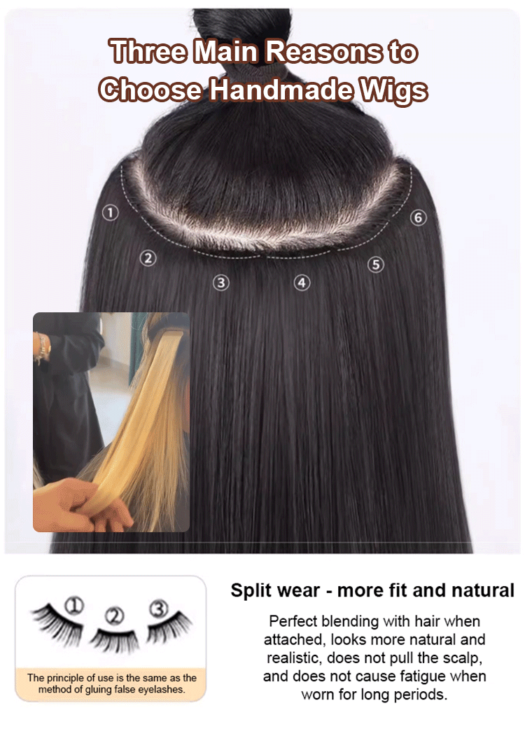Natural wig patches, no one can tell it's a wig!