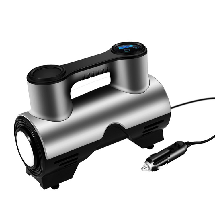 Portable car-mounted air compressor pump