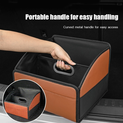 Foldable passenger seat storage box