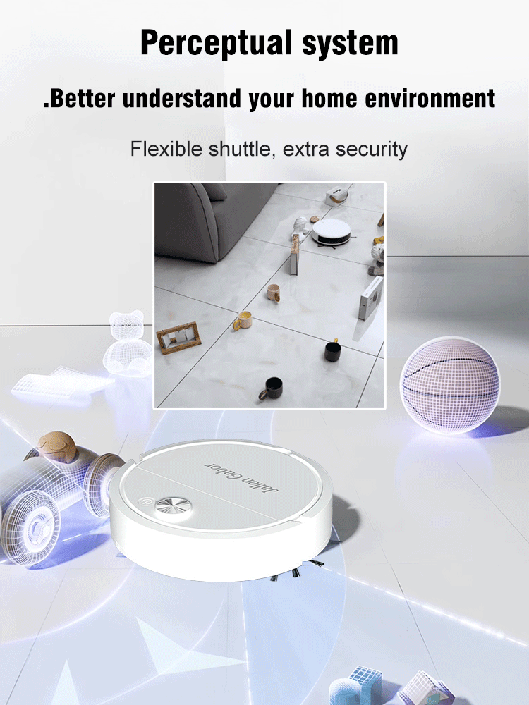 【New Style】 Powerful, Disinfecting, and Low-Noise 🧹 Robot Vacuum Cleaner 🔇