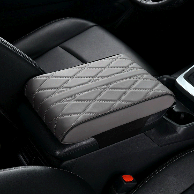 Car leather armrest box pad